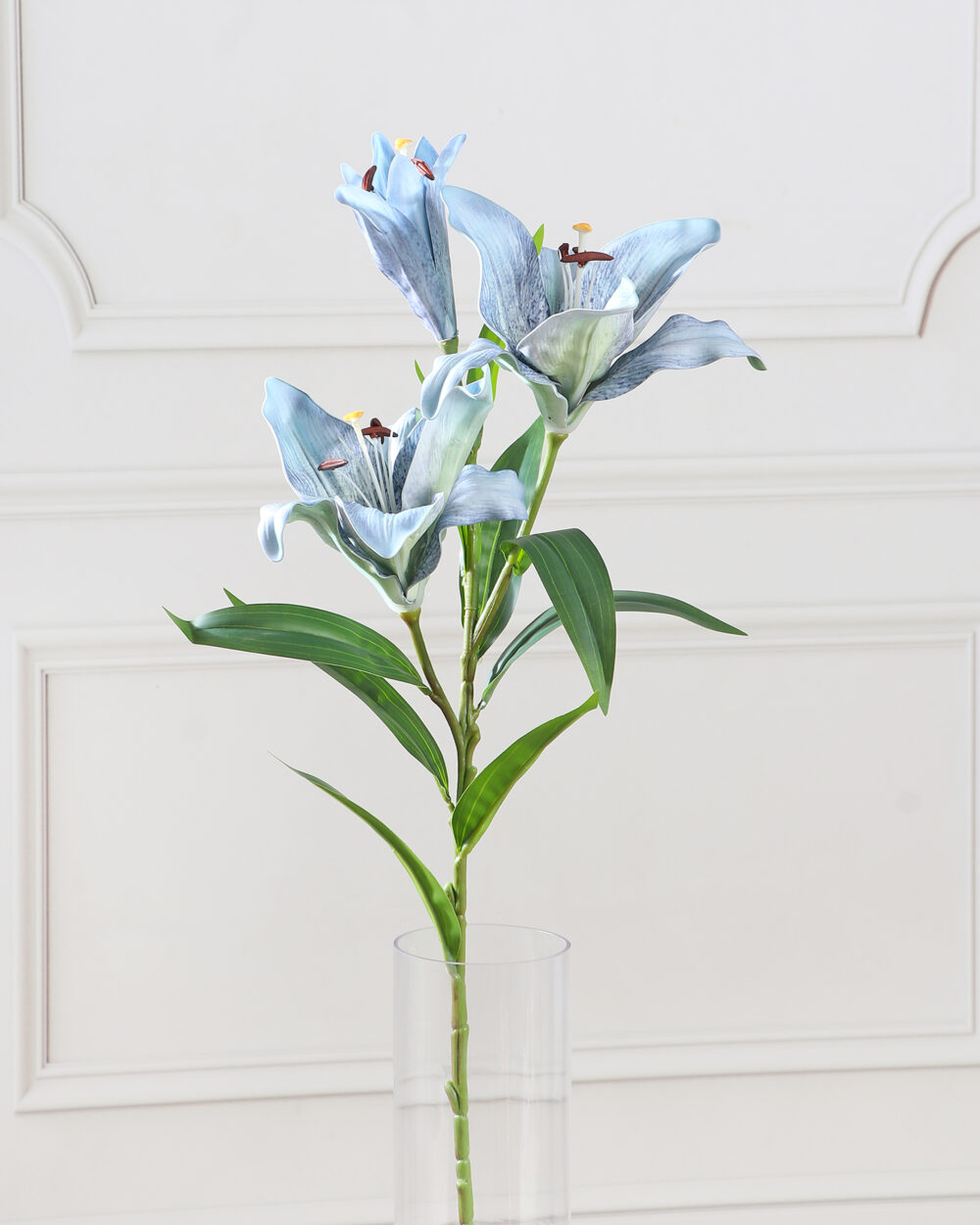 Artificial Lily Foam Flower Stem - Blue