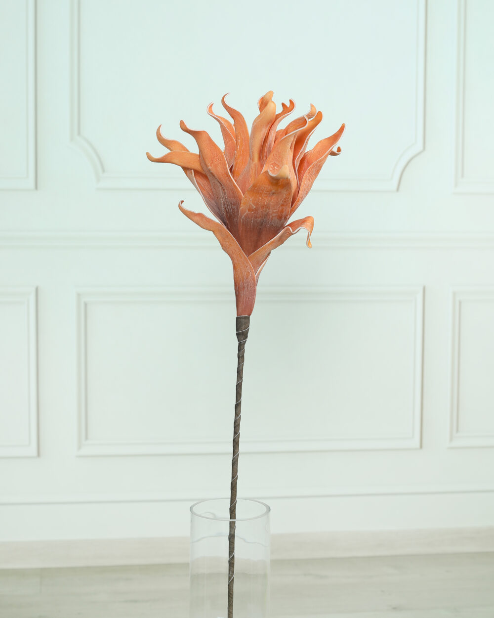 Artificial Blooming Foam Flower Stem - Orange