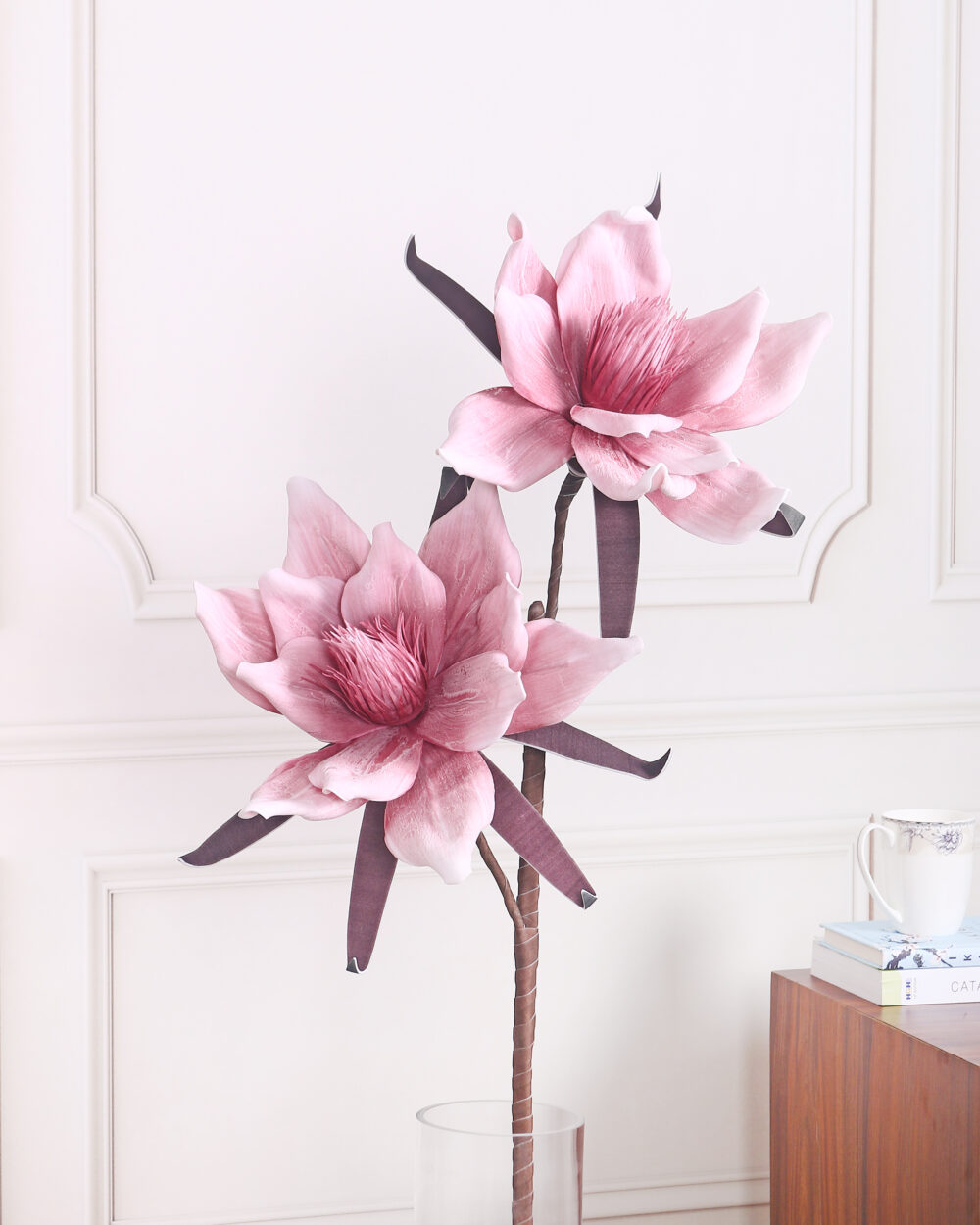 Artificial Eva Foam Flower Stem - Pink