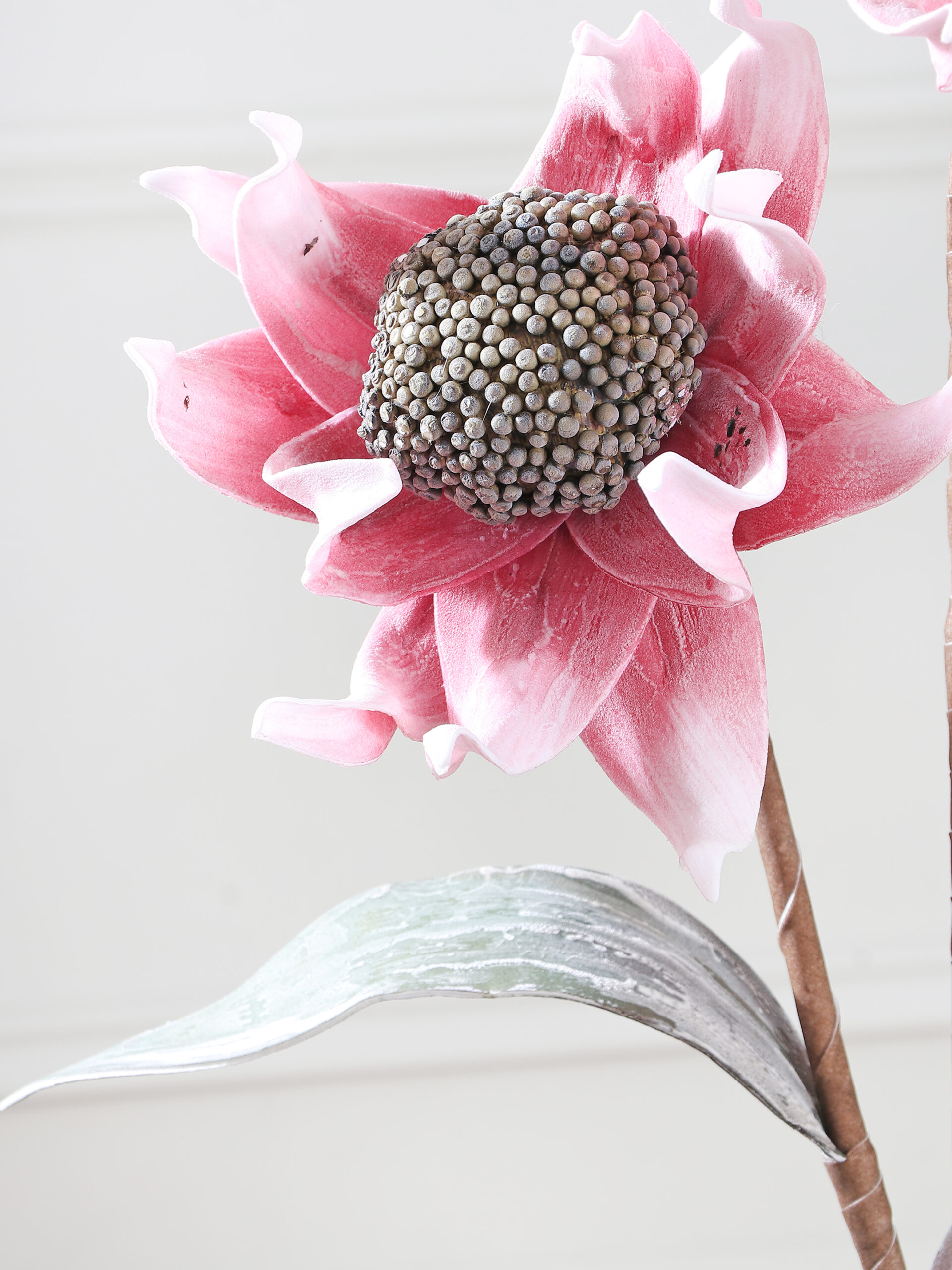 Artificial Star Dahlia Foam Flower Stem - Pink - Image 2