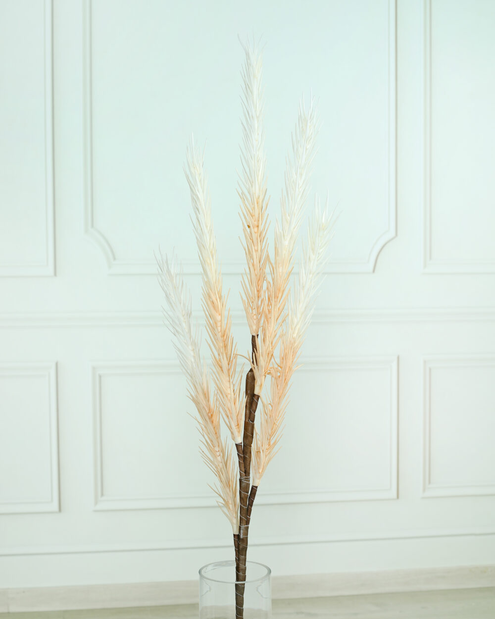 Artificial Pampas Foam Flower Stem - Beige