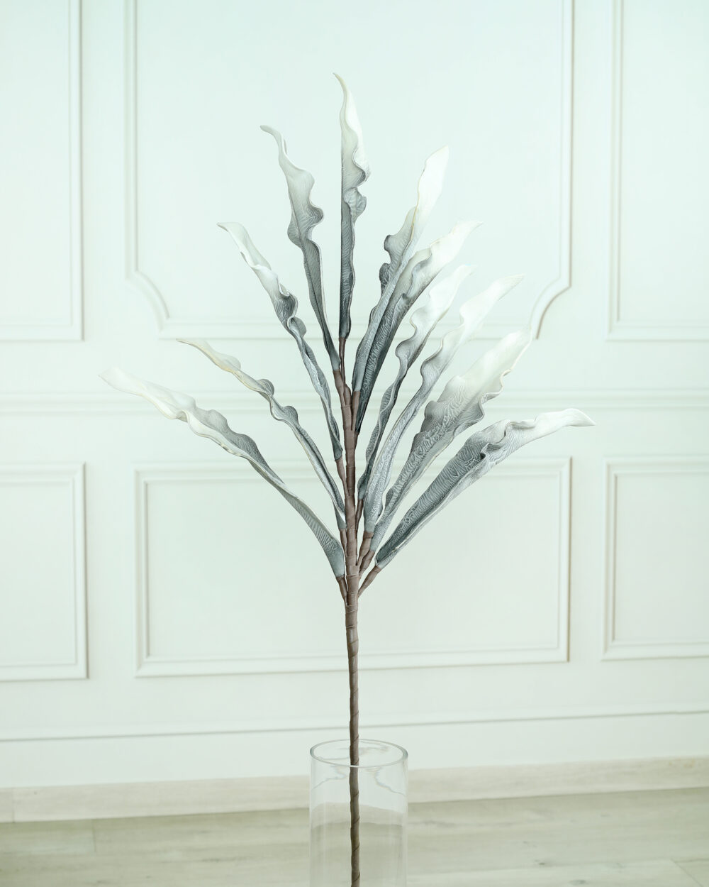 Artificial Gladiolus Foam Flower Stem - Grey