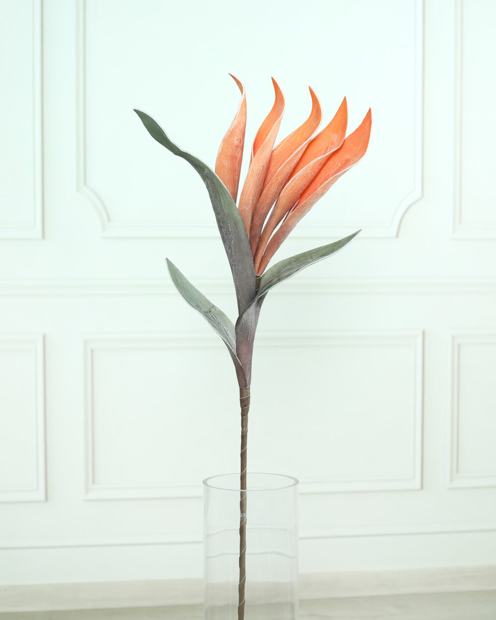 Artificial Bird of Paradise Foam Flower Stem - Orange