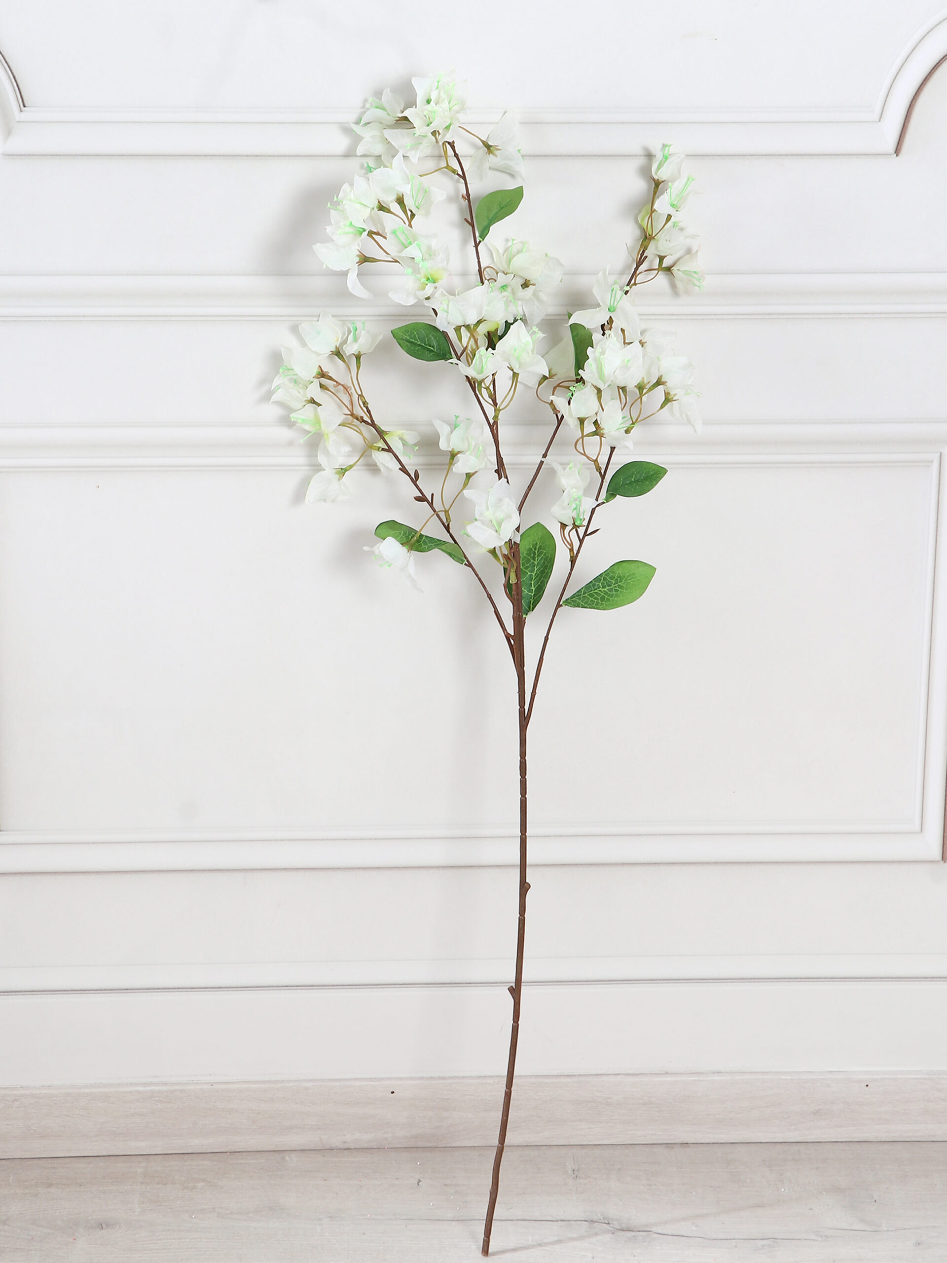 Artificial Bougainvillea Flower Stem - White - Image 4