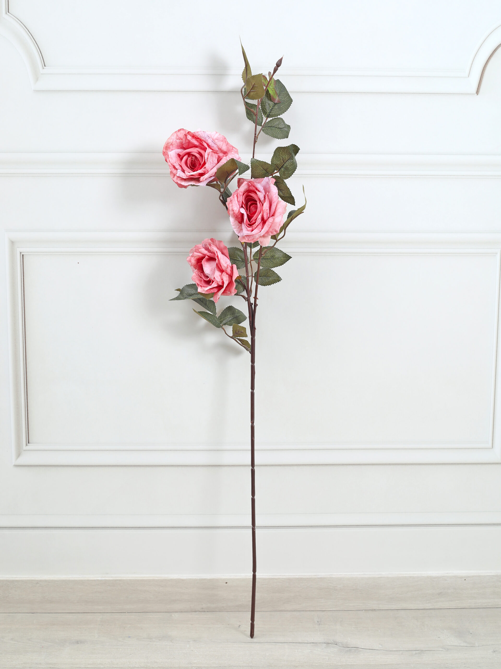 Artificial Cabbage Rose Flower Stem - Pink - Image 4