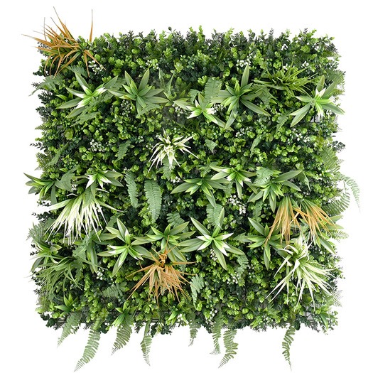 Autumnal Blush UV Resistant Artificial Vertical Wall Garden Tile - 1 mtr x 1 mtr