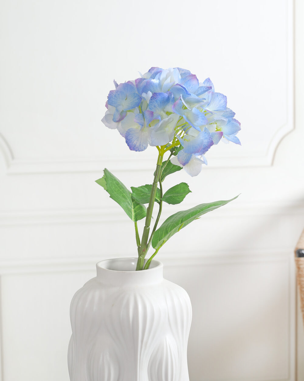 Artificial Real Touch Hydrangea Flower Stem - Blue