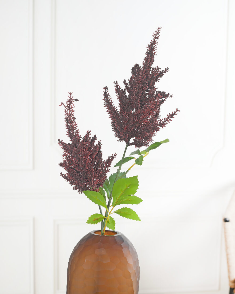Artificial Real Touch Astilbe Flower Stem - Maroon