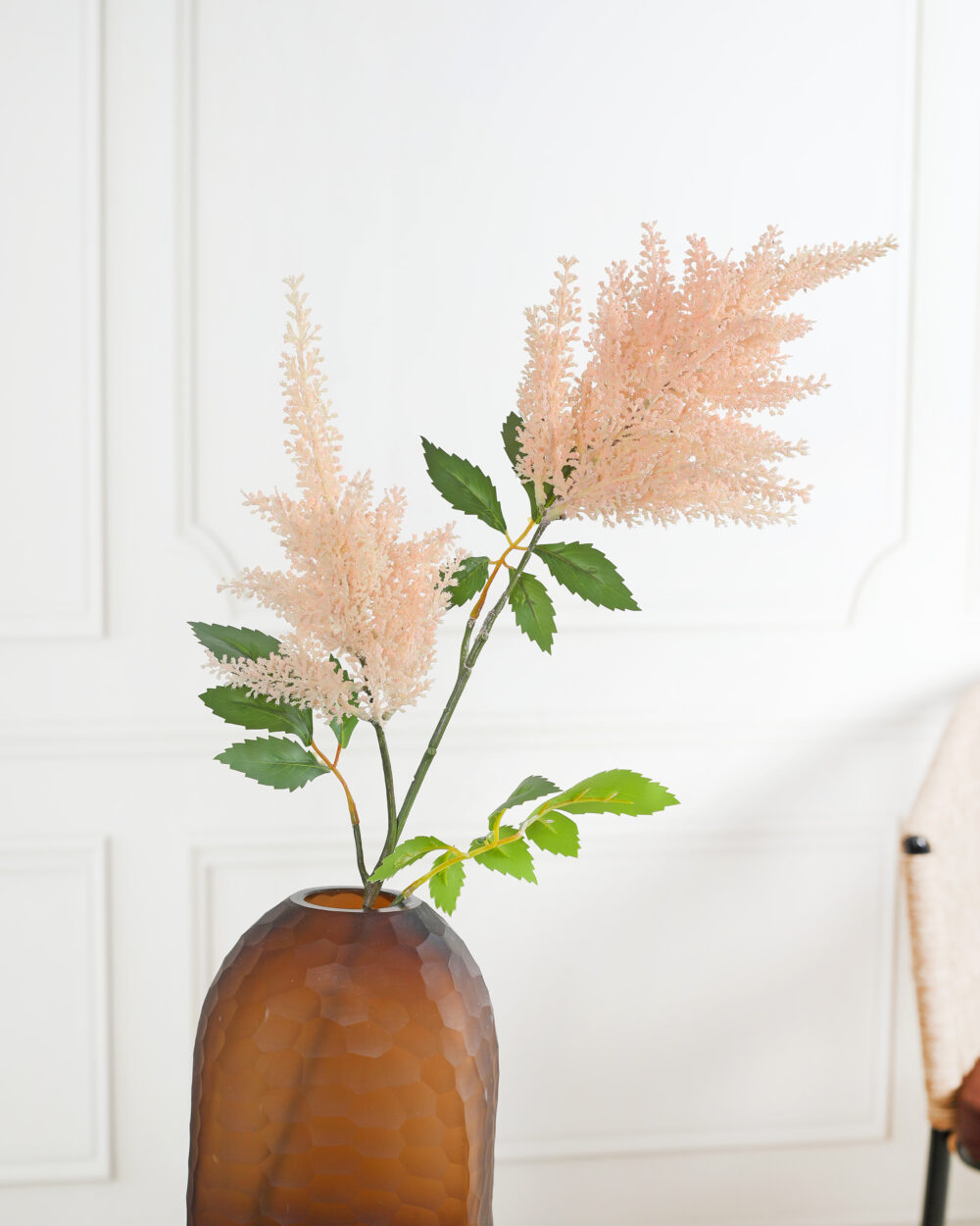 Artificial Real Touch Astilbe Flower Stem - Beige