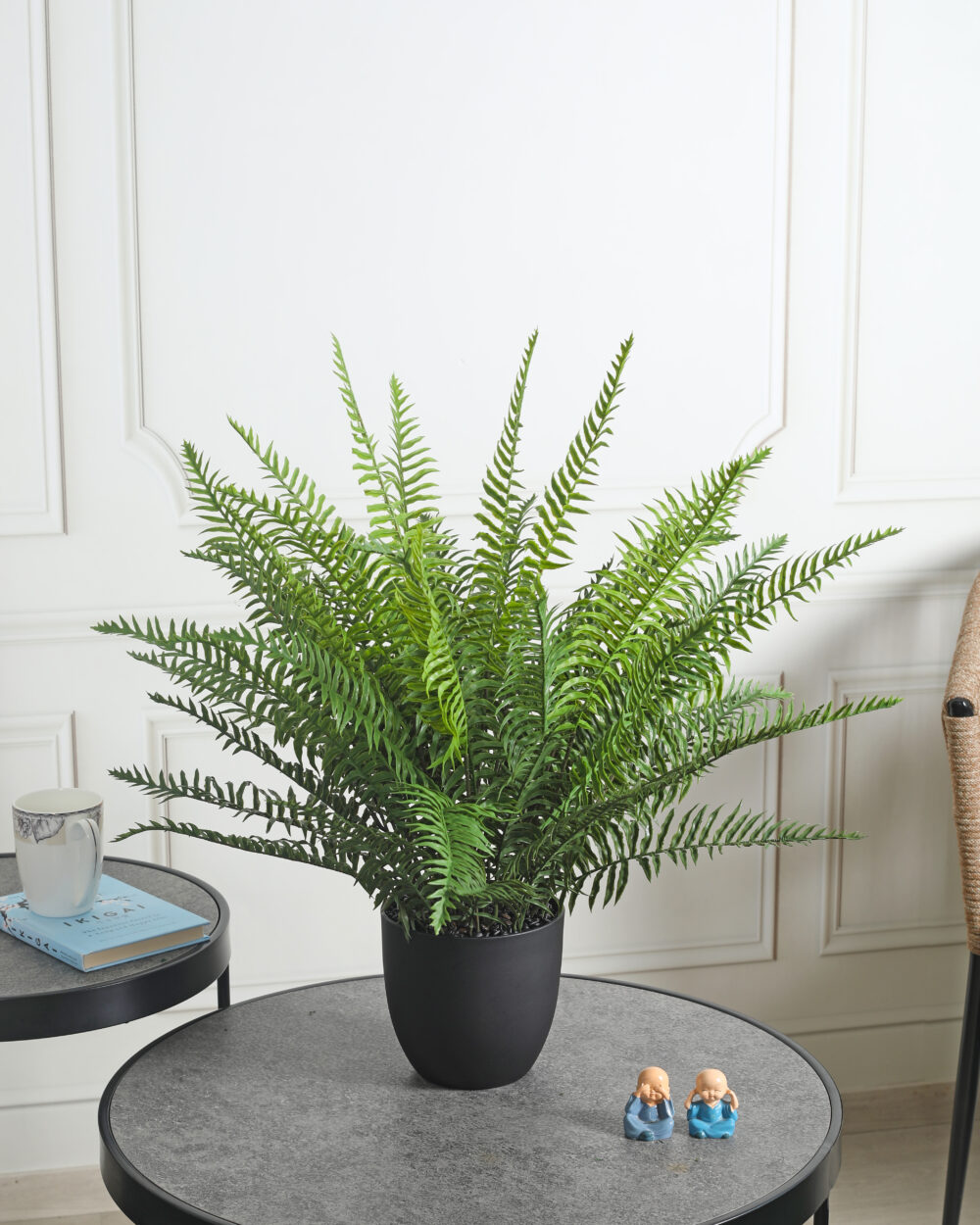 Artificial Boston Fern Plant With Pot - 2 Feet