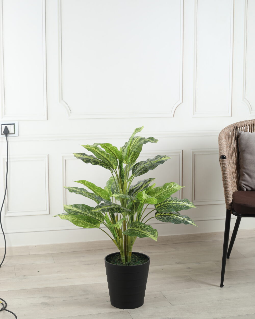 Artificial Dieffenbachia Plant - 2.7 Feet