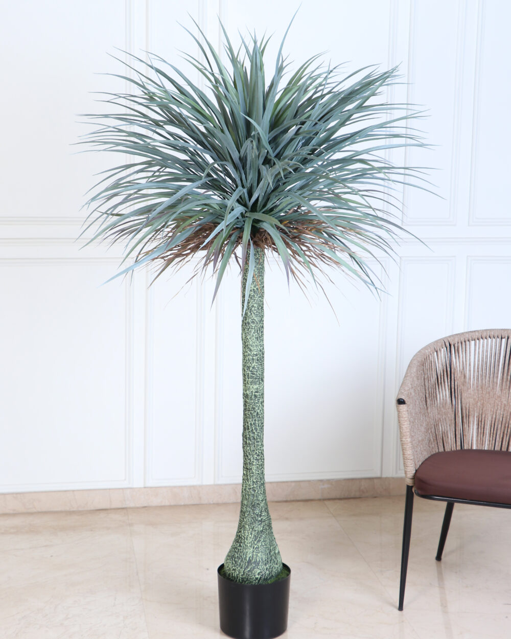 Artificial Luxe Nolina Plant With Pot - 6 Feet