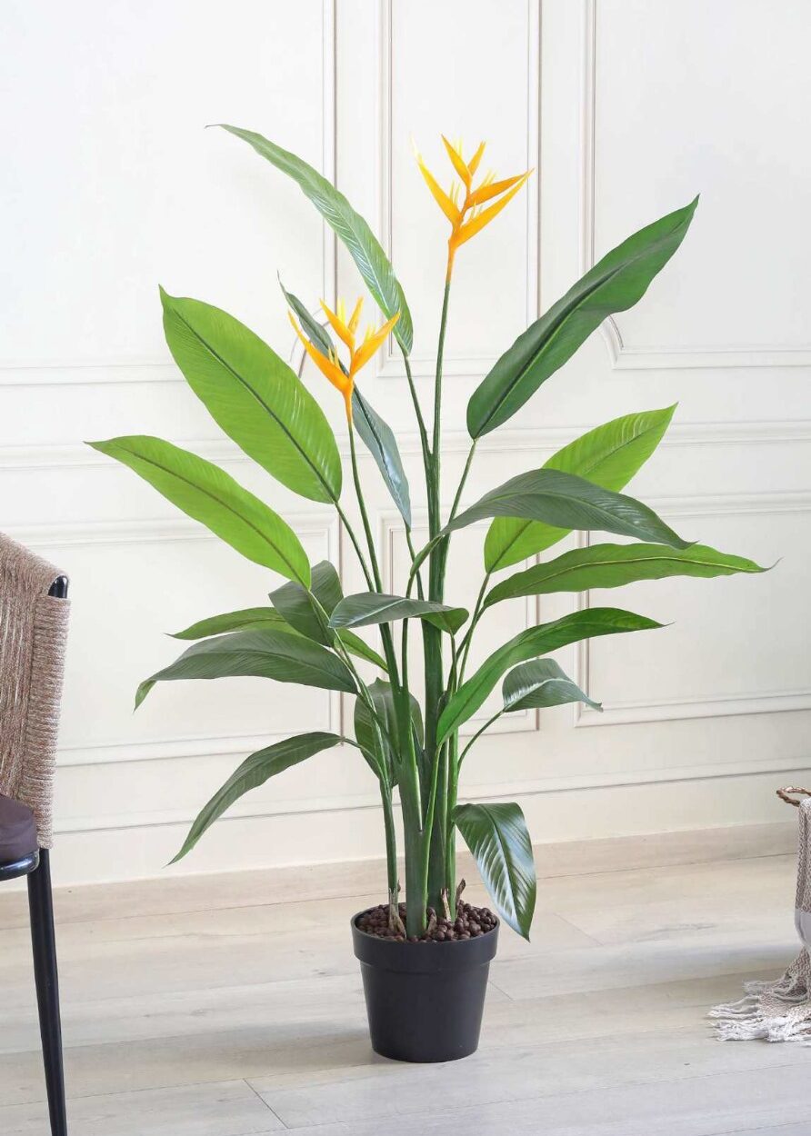 Artificial Bird of Paradise Plant with Pot - 4 Feet