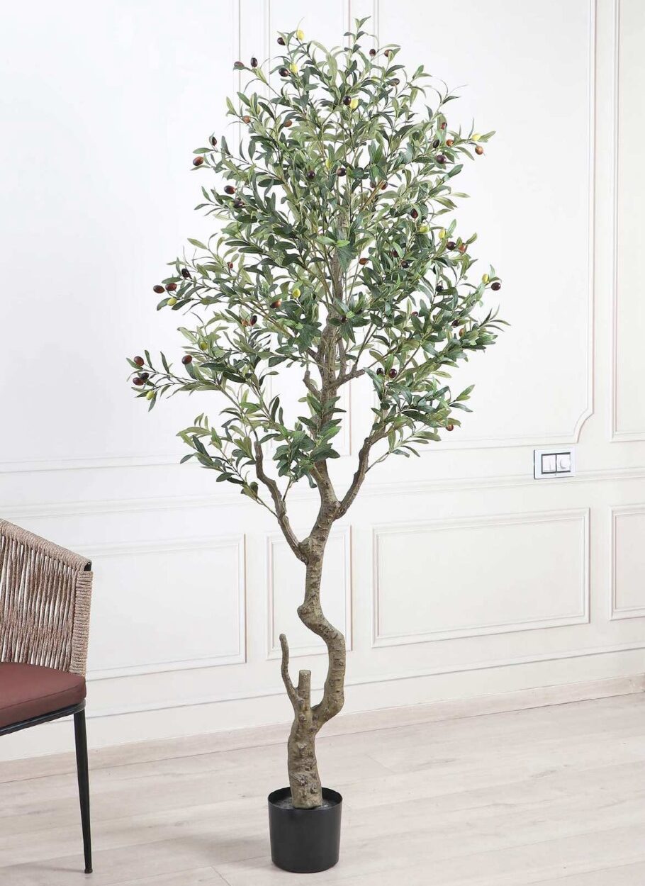 Artificial Olive Tree With Pot - 6 Feet