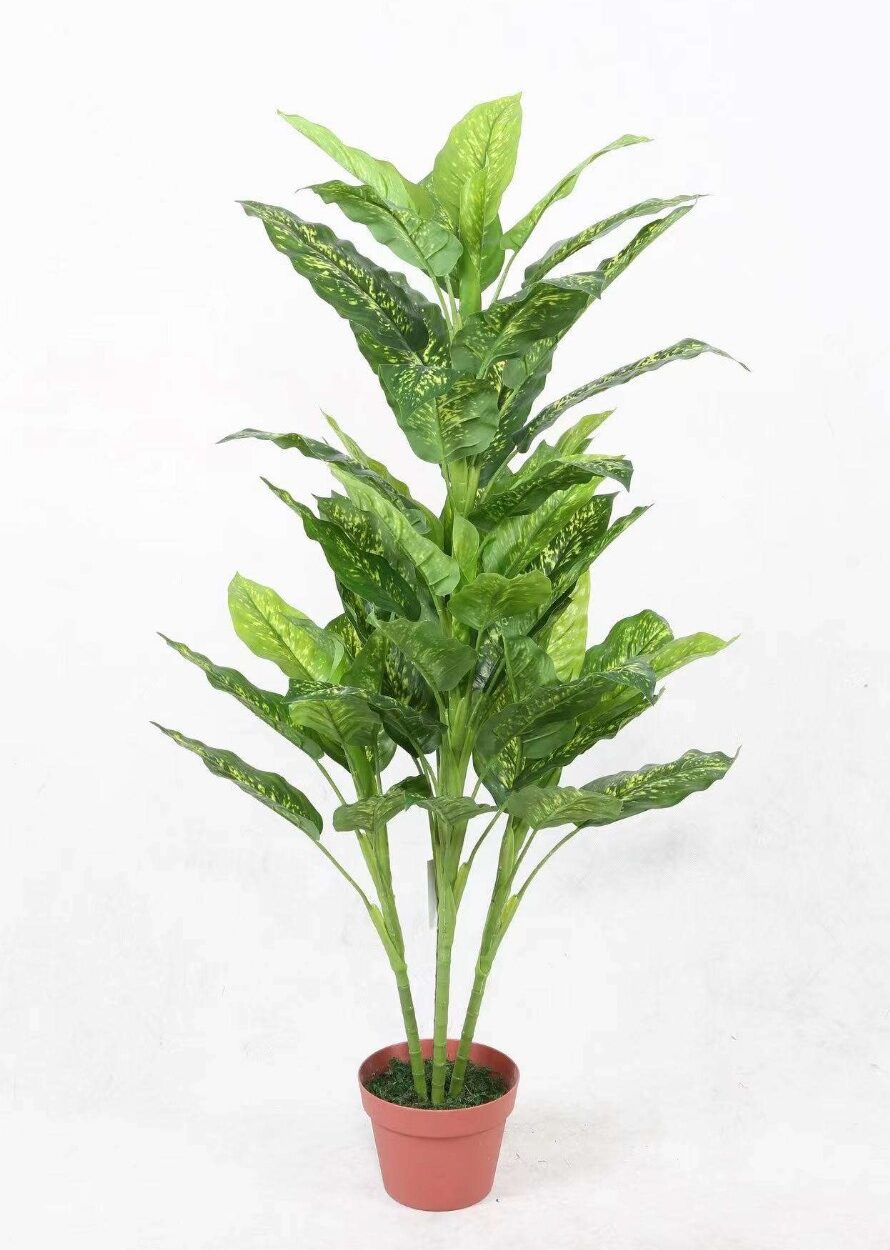 Artificial Dieffenbachia Plant - 4 Feet