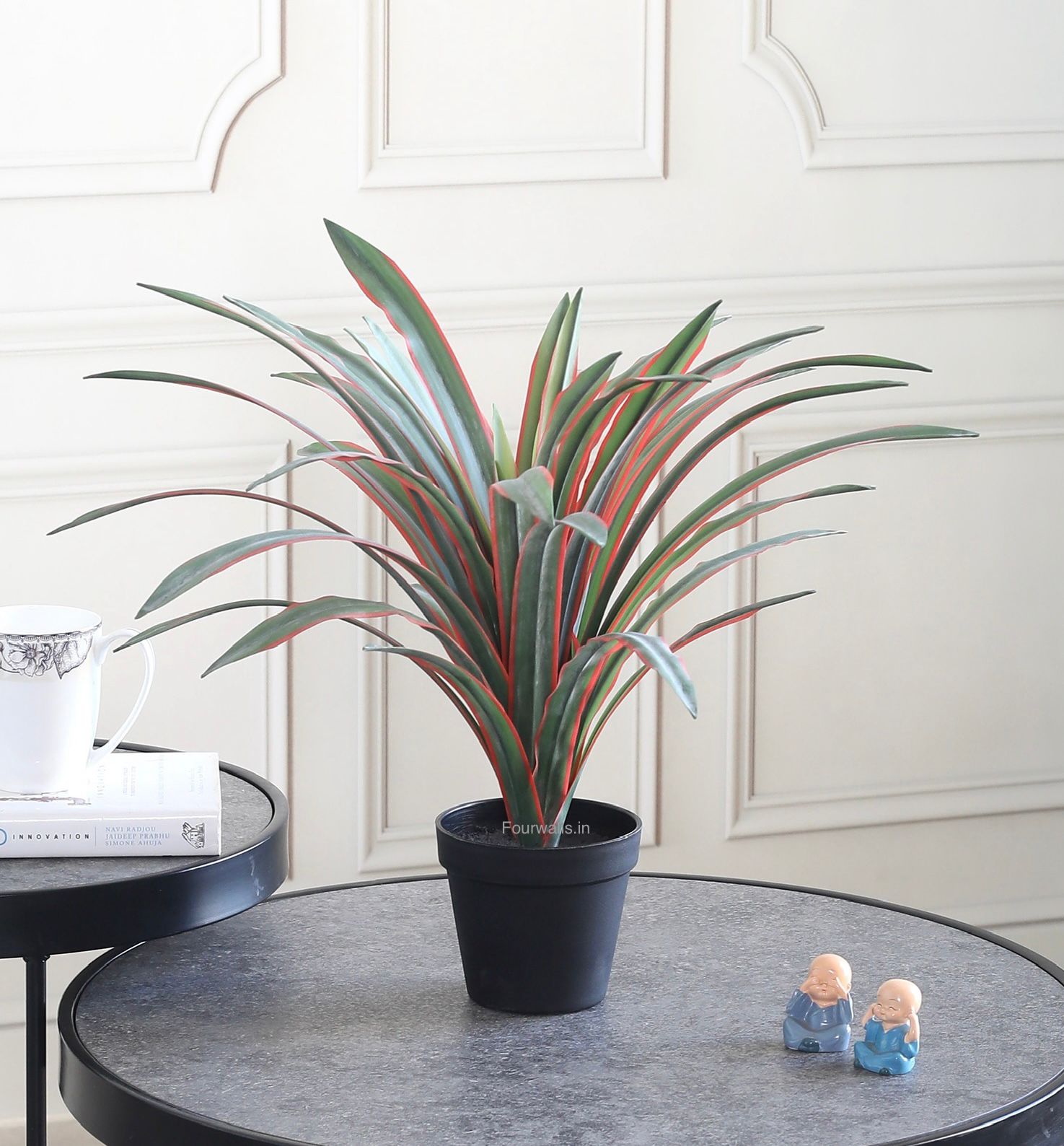 Artificial Real Touch Pineapple Plant with Pot - 1.3 Feet