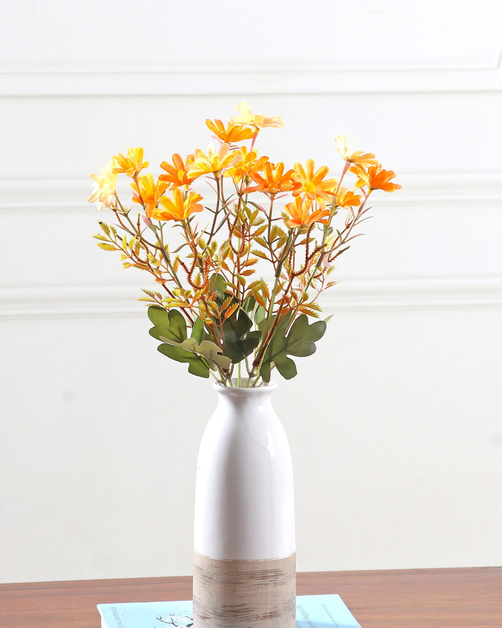 Artificial Daisy Flower Bunch - Orange