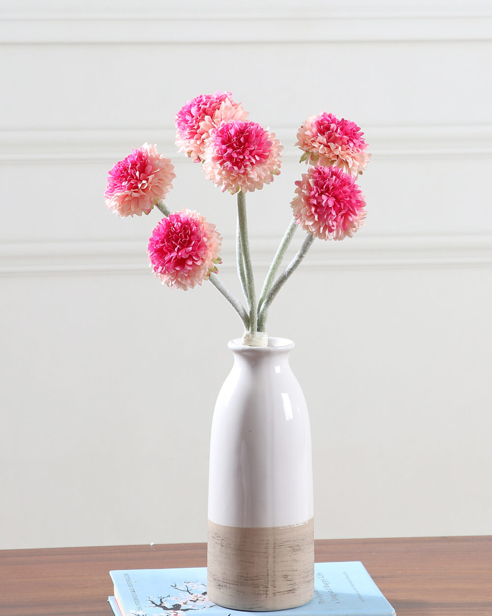 Artificial Chrysanthemum Flower Bunch - Pink