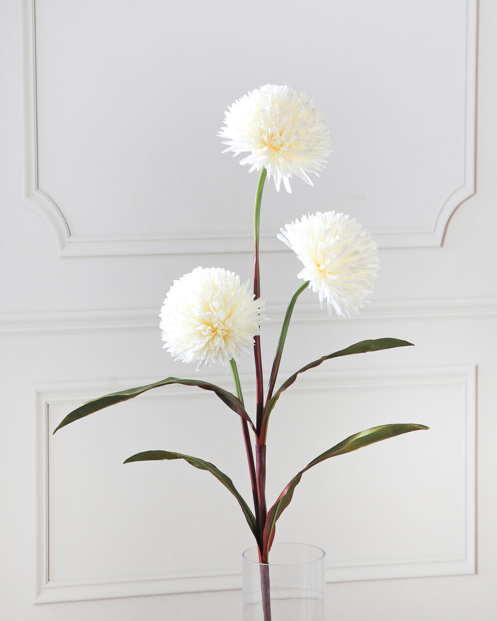 Artificial Chrysanthemum Flower Stem - White
