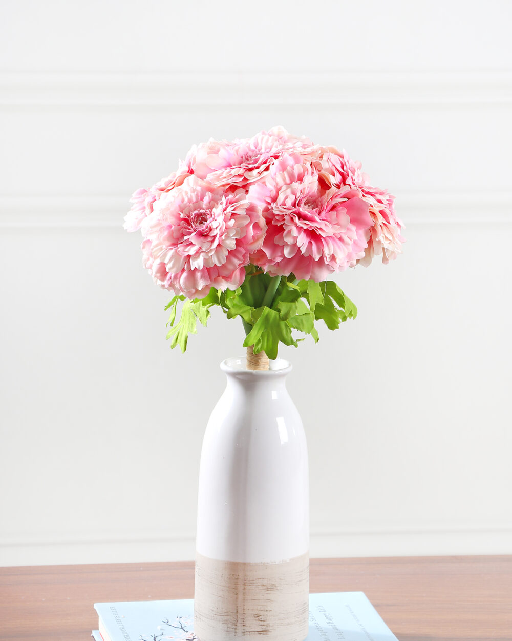 Artificial Marigold Flower Bunch - Pink