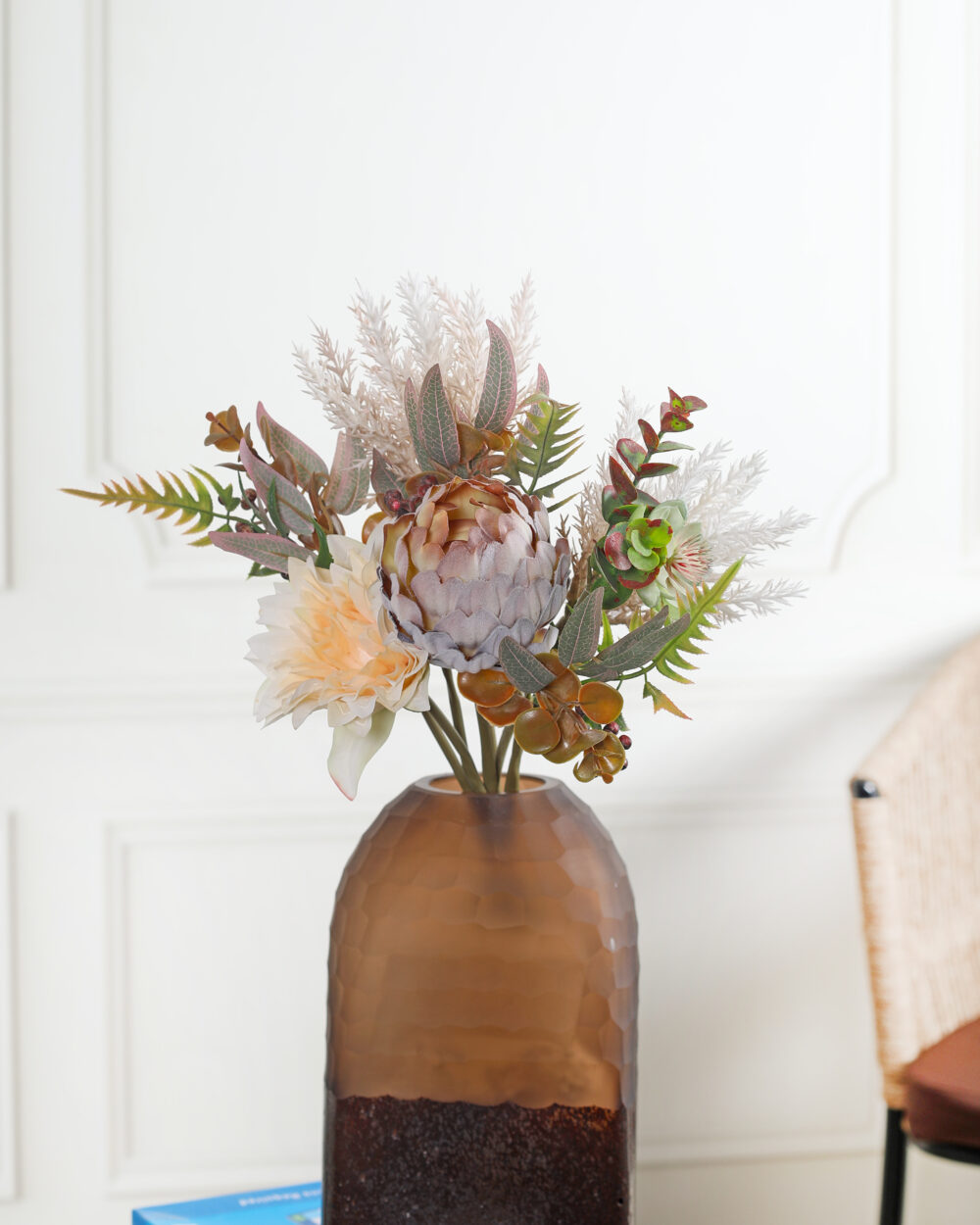 Artificial Bridal Floral Bouquet - Beige