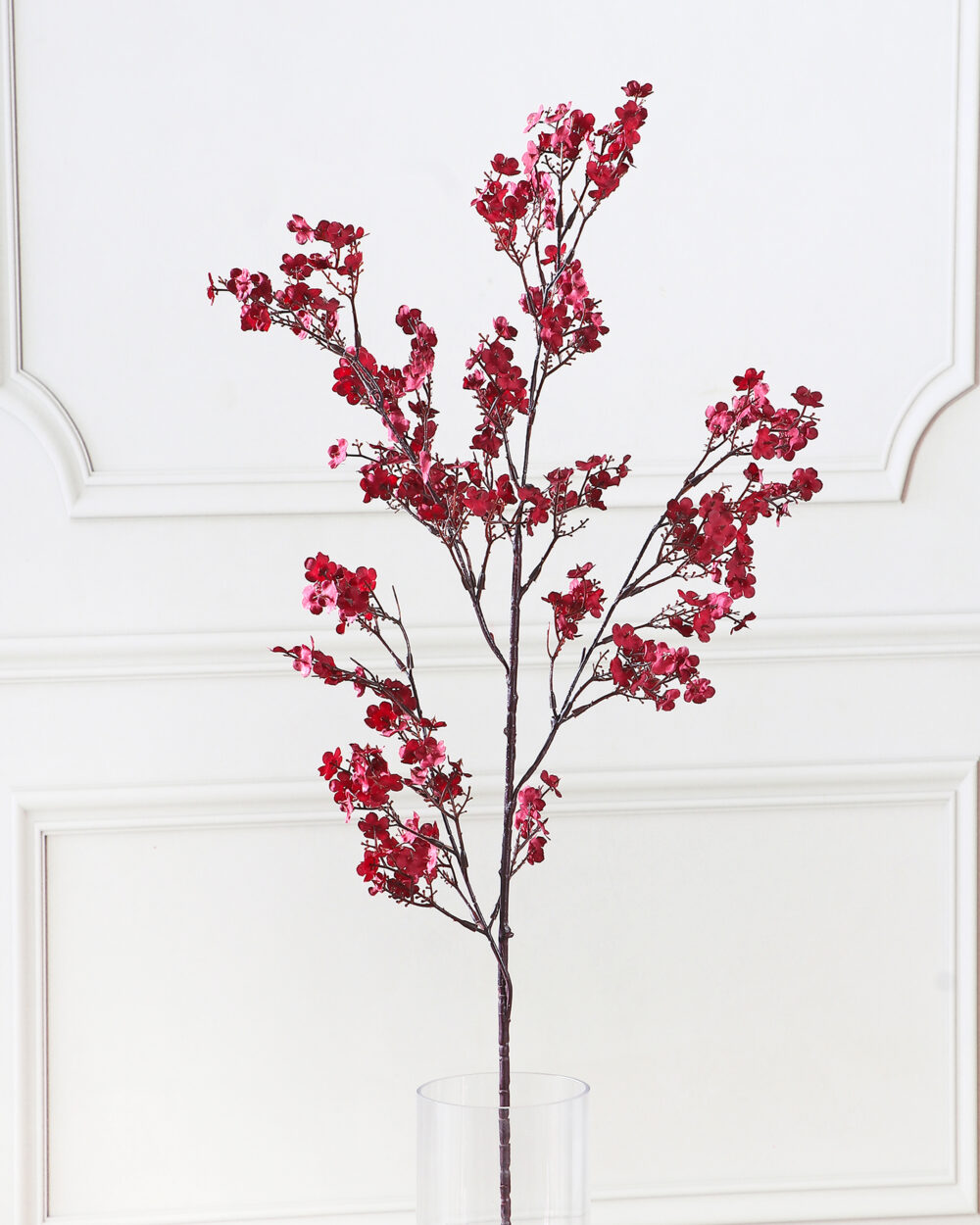 Artificial Gypsophila Flower Long Stem - Red