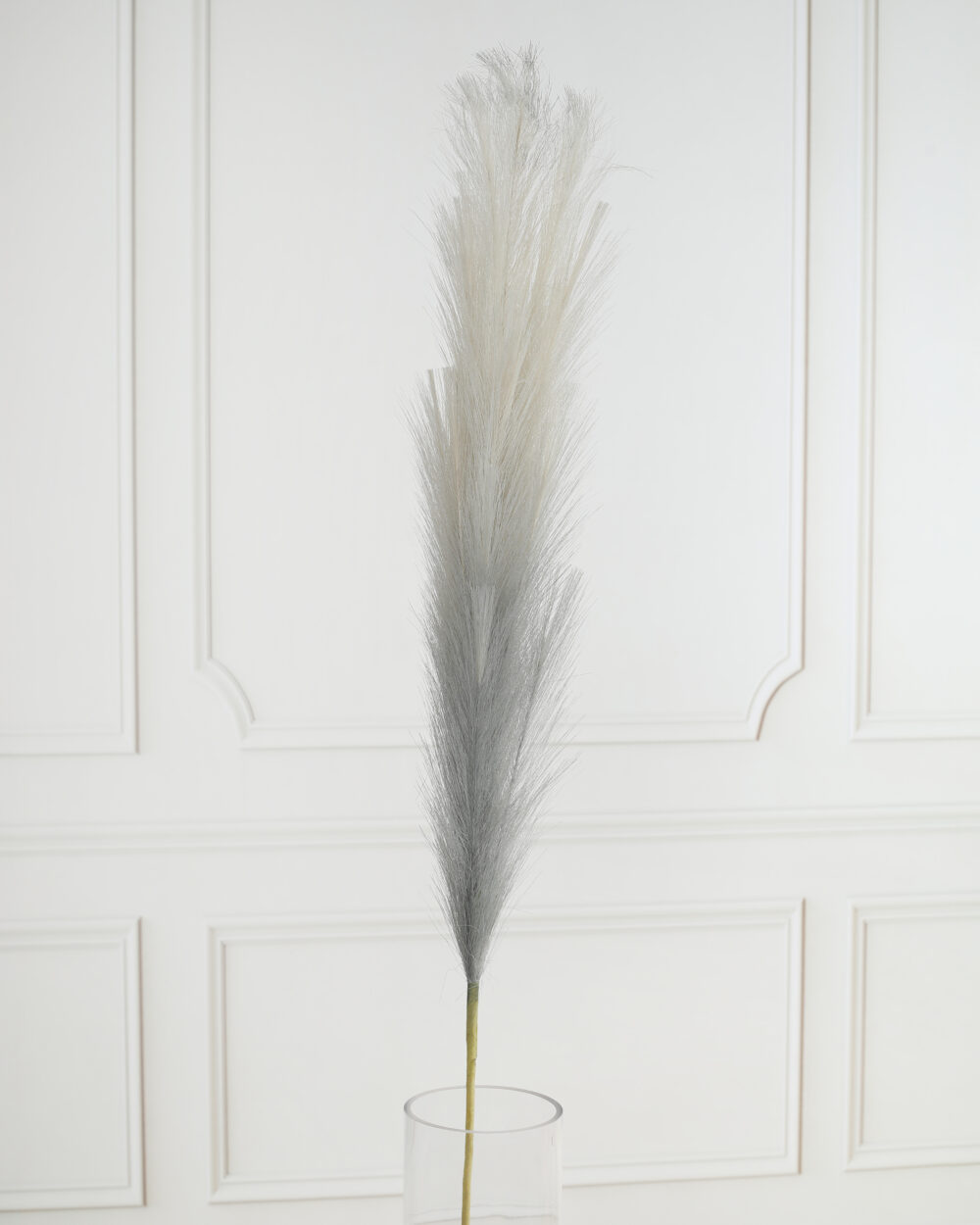 Pampas Grass Dried Decorative Stem - Grey