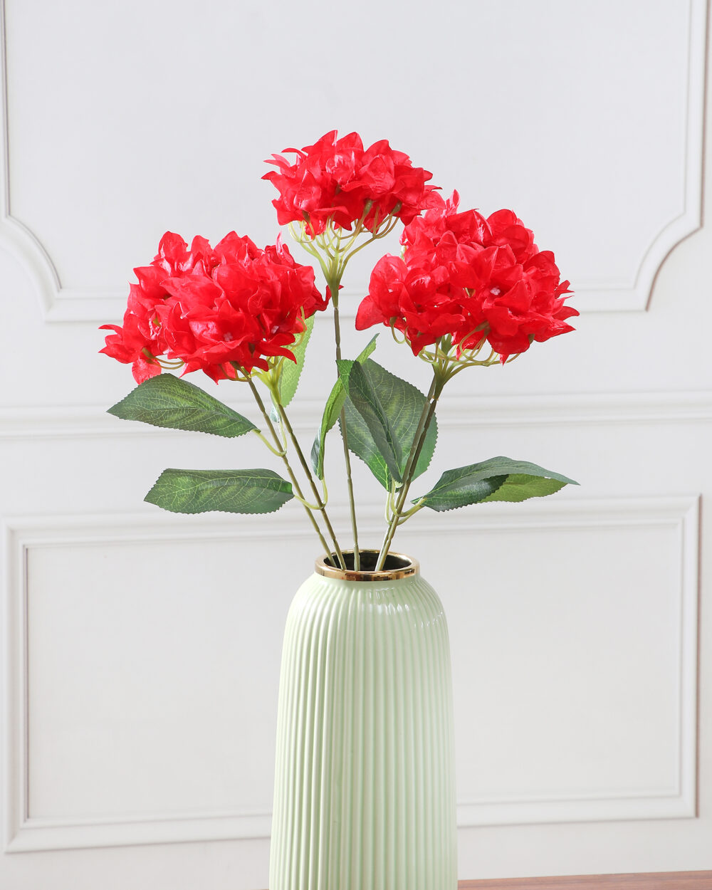 Artificial Bougainvilea Flower Bunch - Red