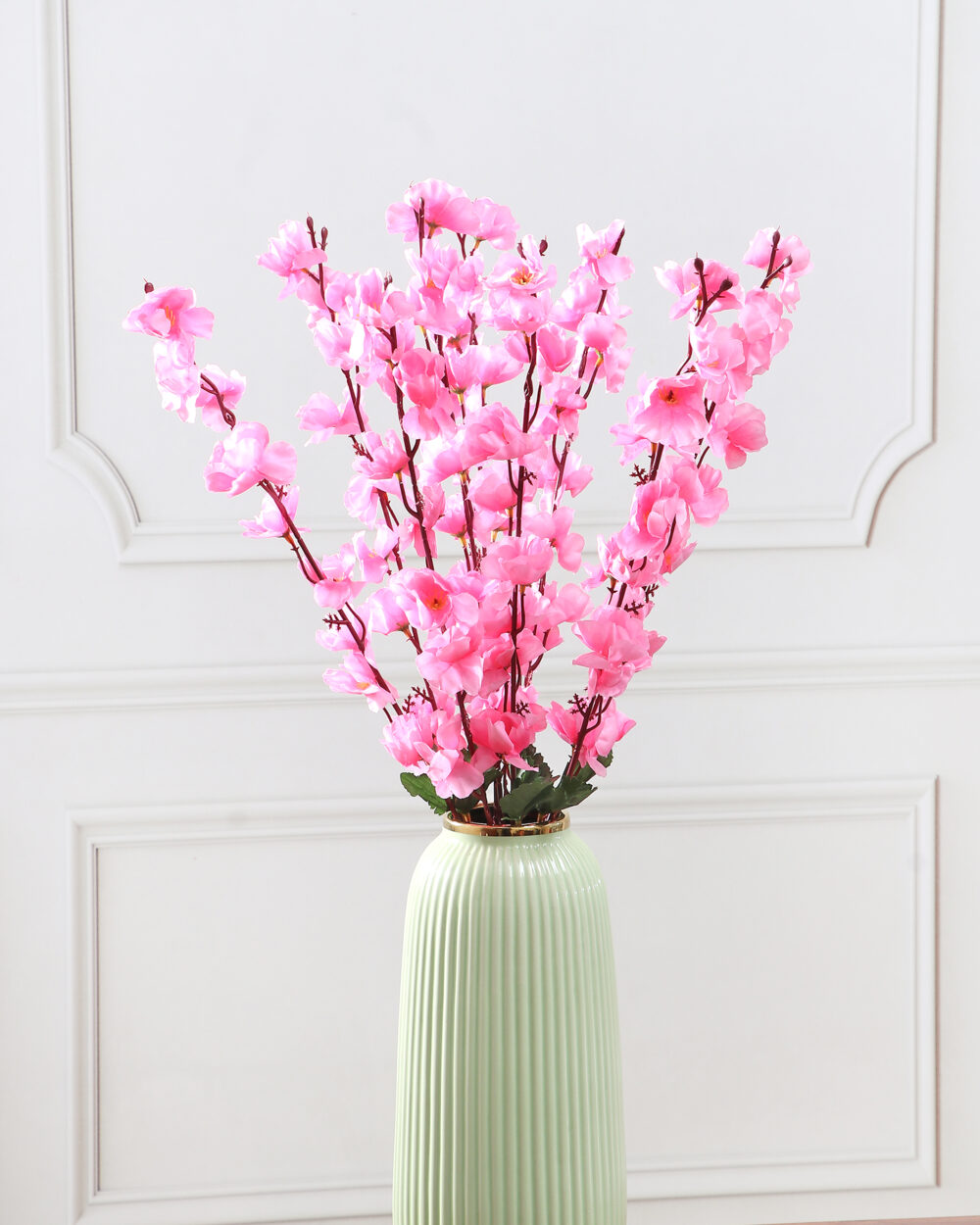 Artificial Peach Blossom Bunch - Light Pink
