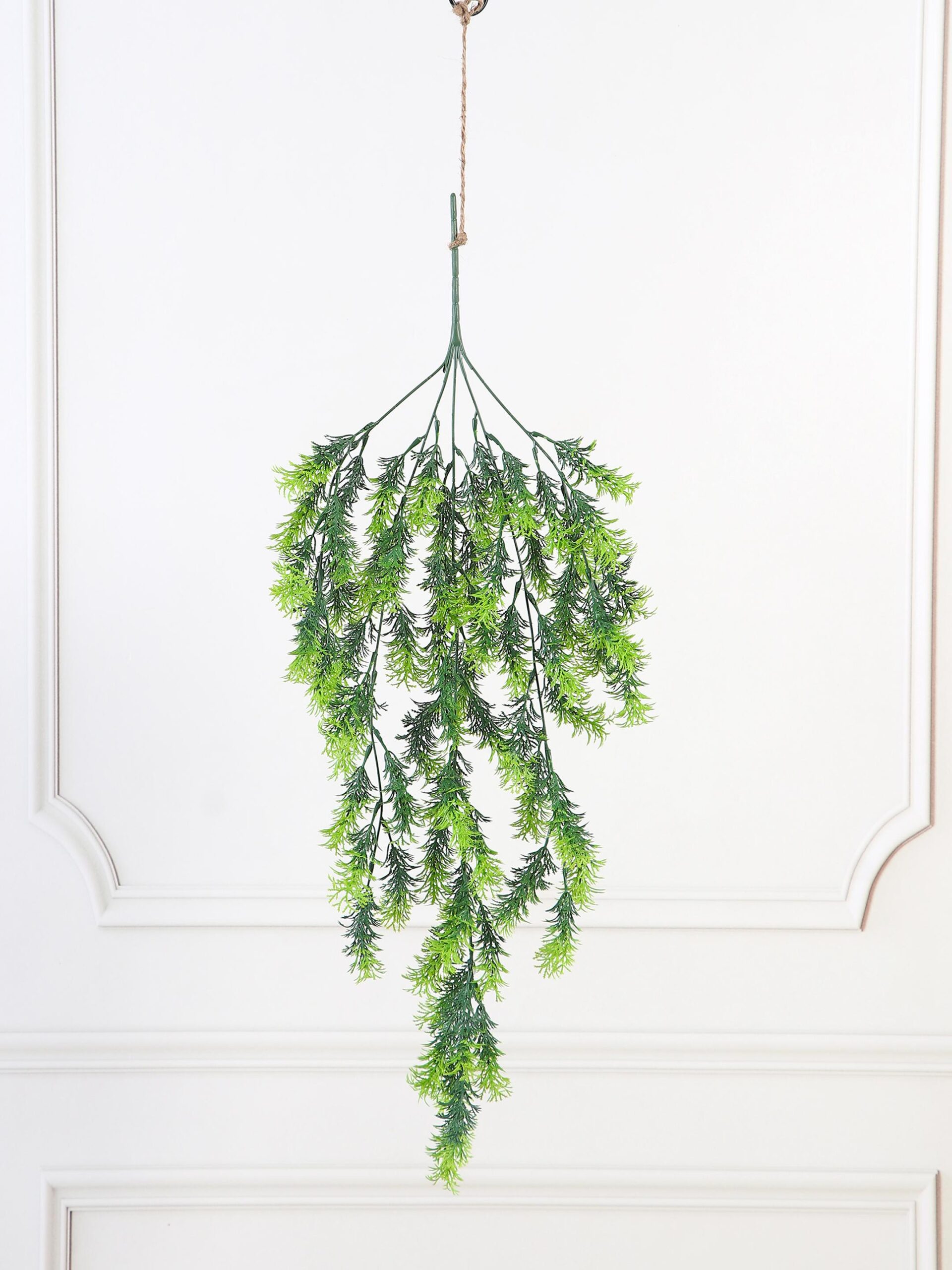 Fourwalls Artificial Moss Leaf Hanging Creeper - Green, 75 cm