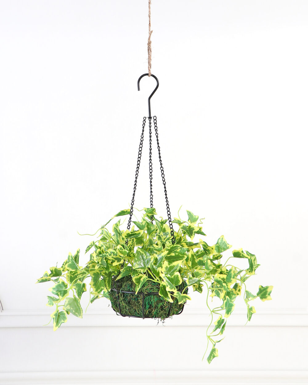 Artificial Hanging IVY Plant in Basket - 54 cm