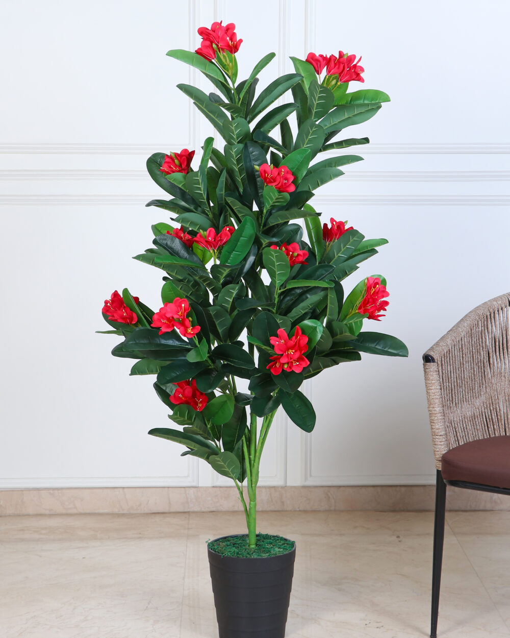 Artificial Frangipani Plant - 5 Feet, PINK