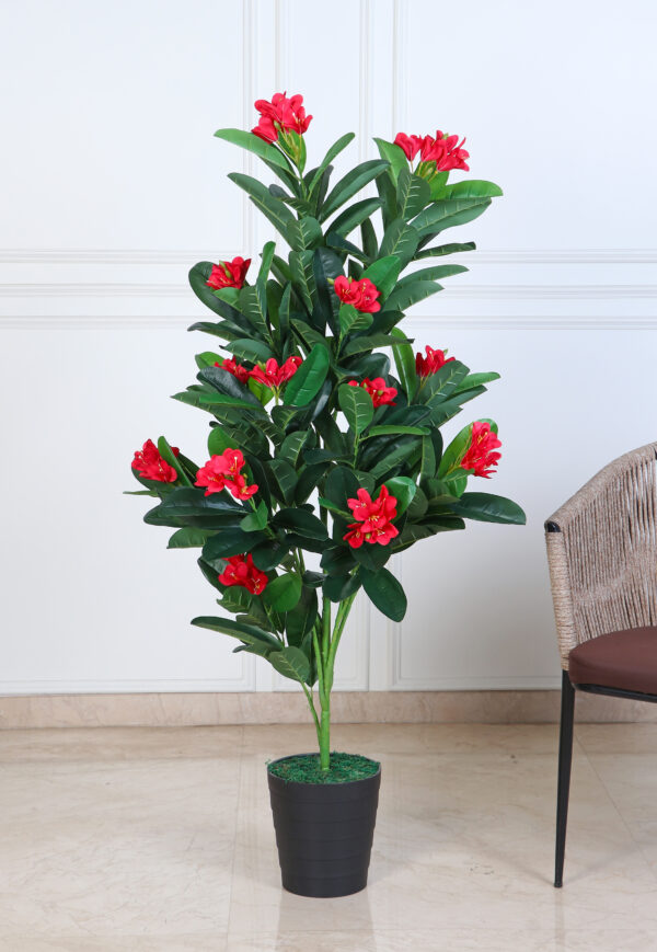 Artificial Frangipani Plant - 5 Feet, PINK