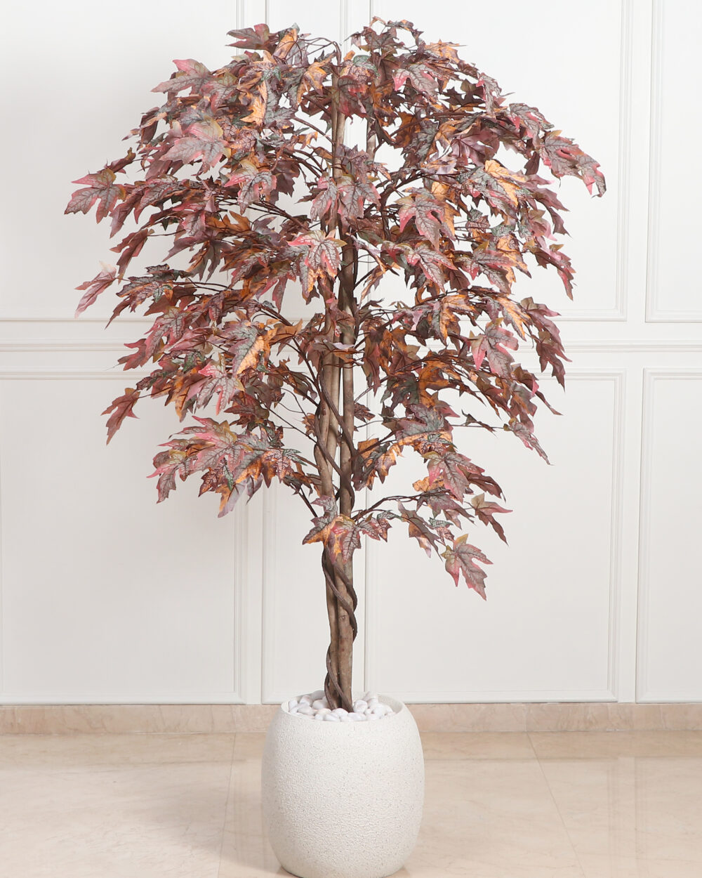 Artificial 76" Autumn Maple Plant In FRP Planter