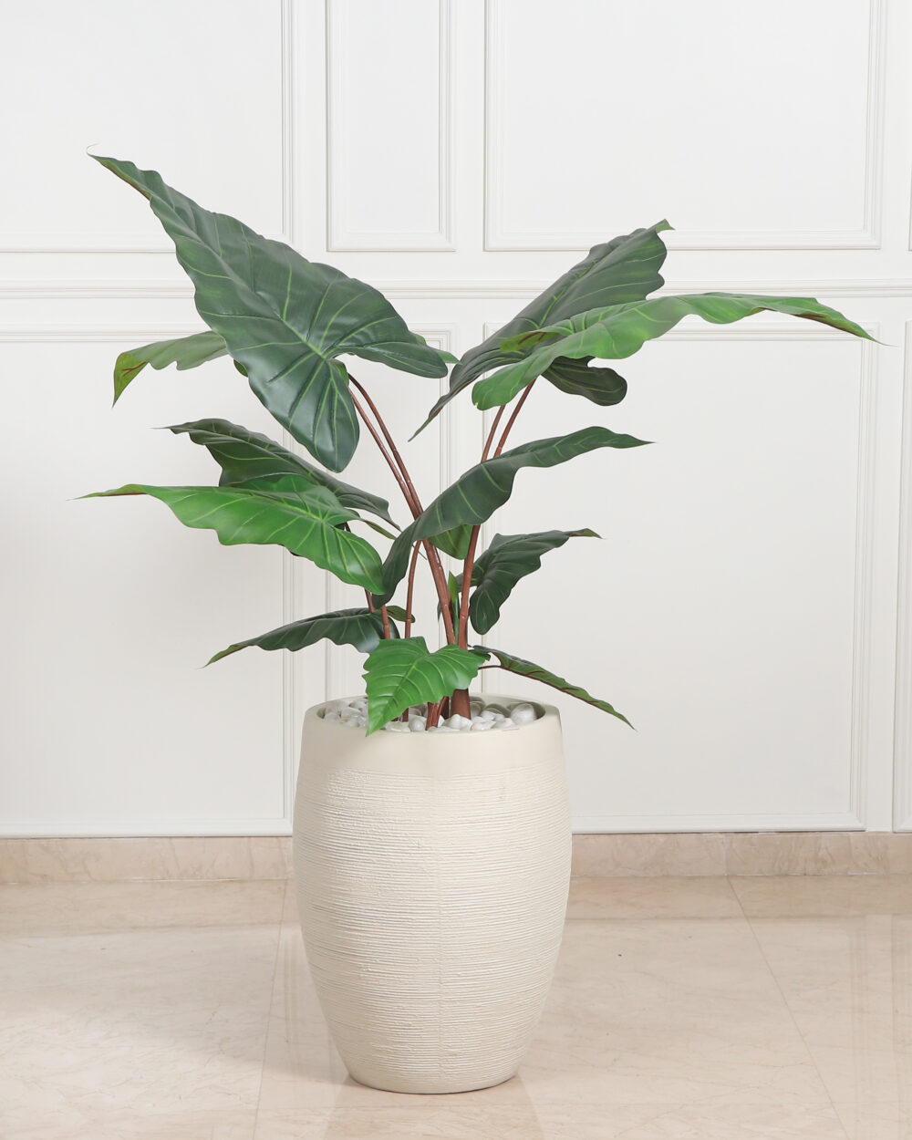Artificial 60" Alocasia Plant In FRP Planter