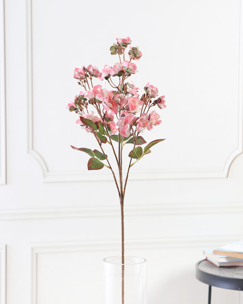 Artificial Fabric Flower Stem Pink – 79 cm By Fourwalls