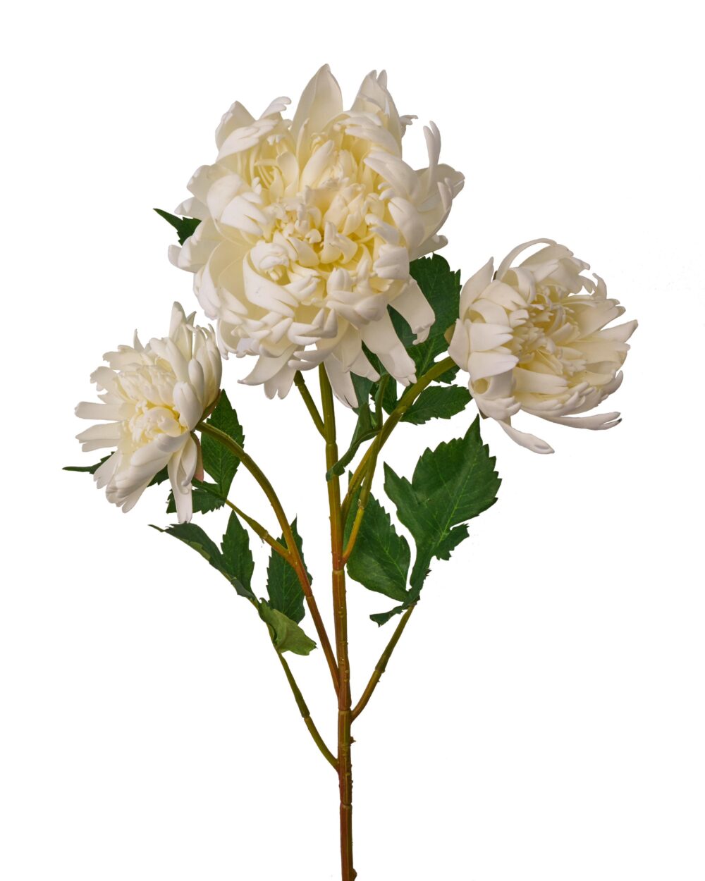 Artificial Chrysanthemum Flower Stem - White