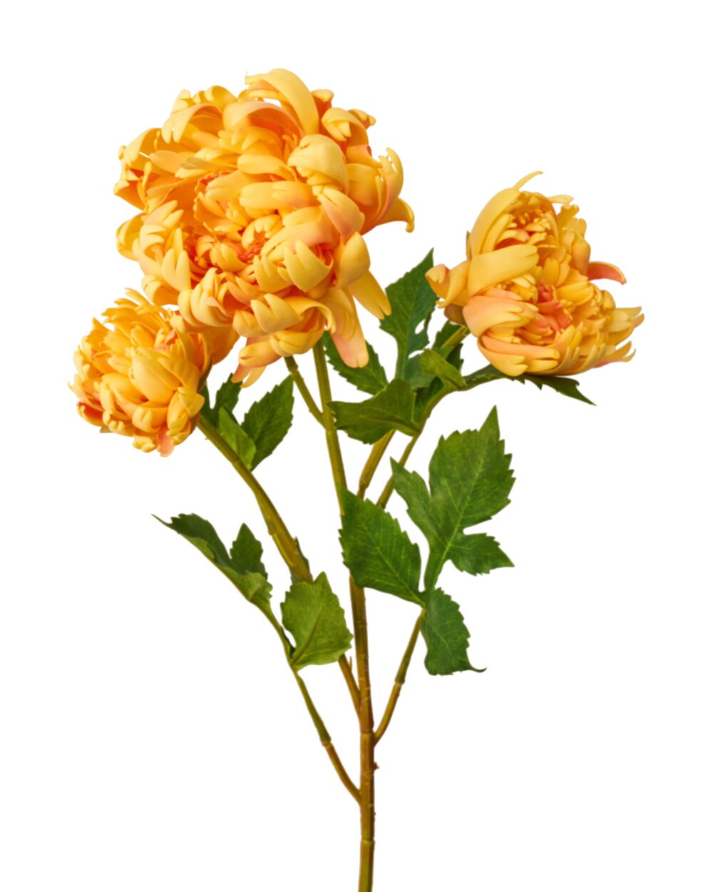 Artificial Chrysanthemum Flower Stem - Yellow