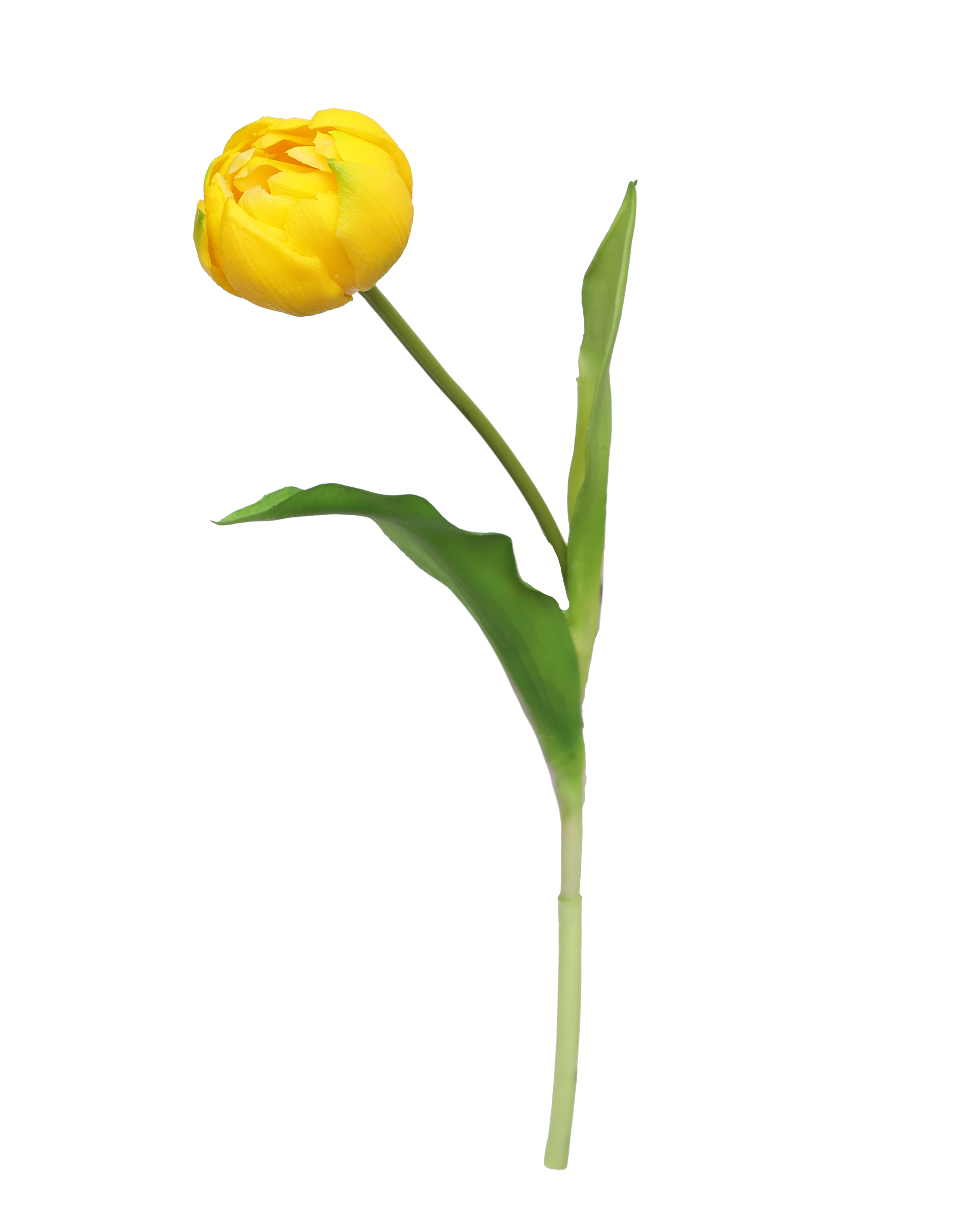 Artificial Real Touch Singal Tulip Flower - Yellow