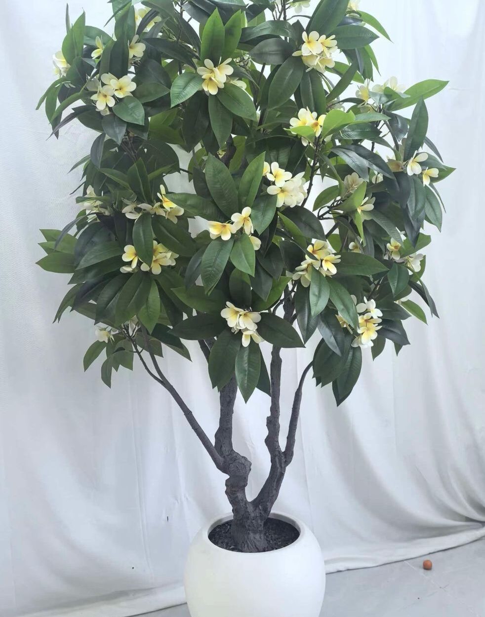 Artificial 90" Frangipani Plant In FRP Planter