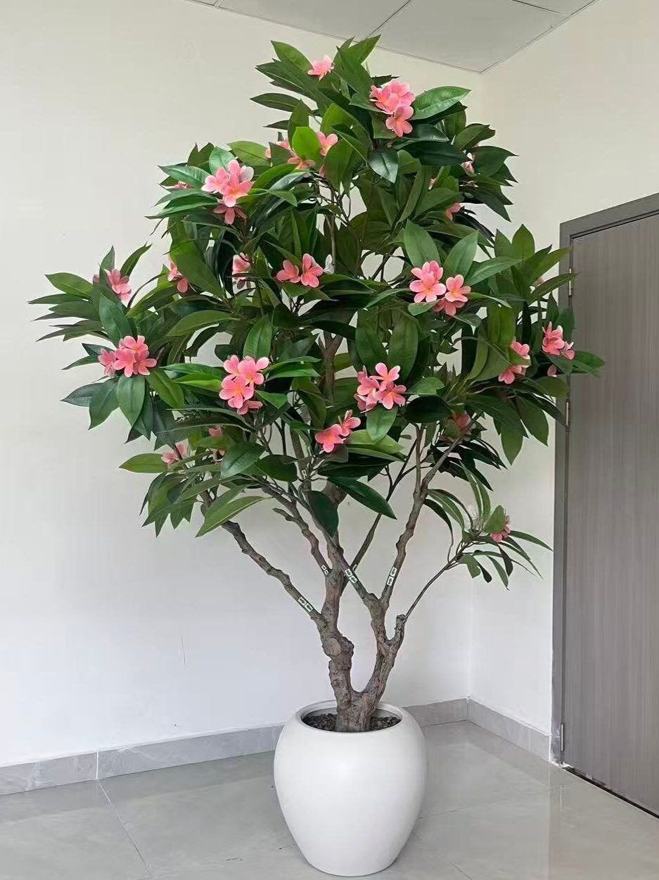 Artificial 90" Frangipani Plant In FRP Planter