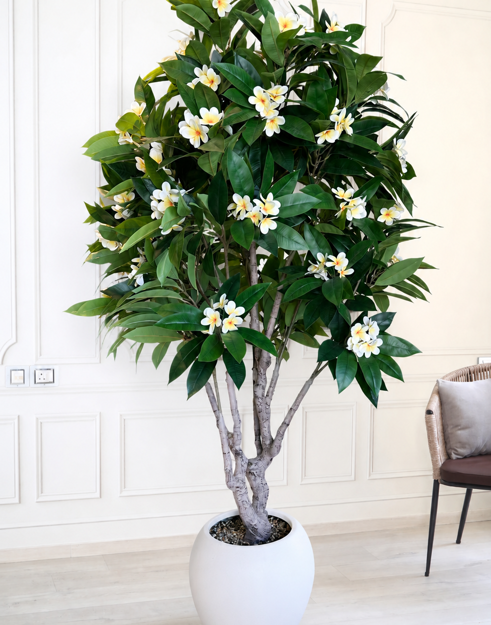Artificial 90" Frangipani Plant In FRP Planter