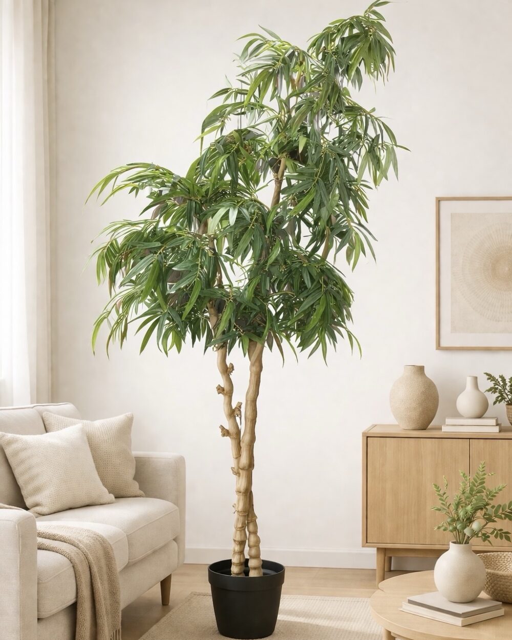 Artificial 270 CM Bamboo Plant with 2 Trunks in Pot