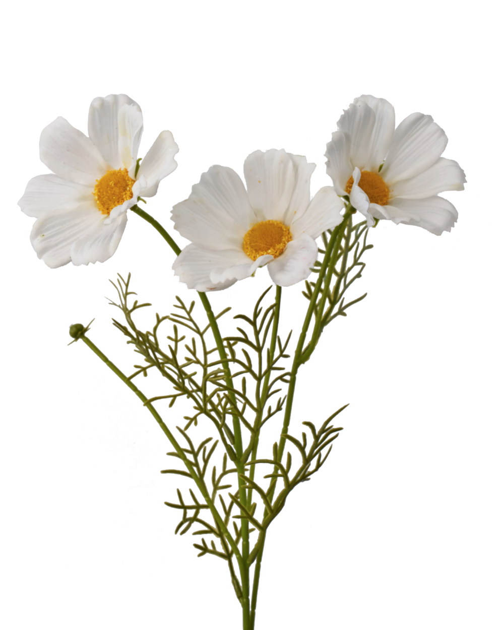Artificial Cosmos Flower Stem White