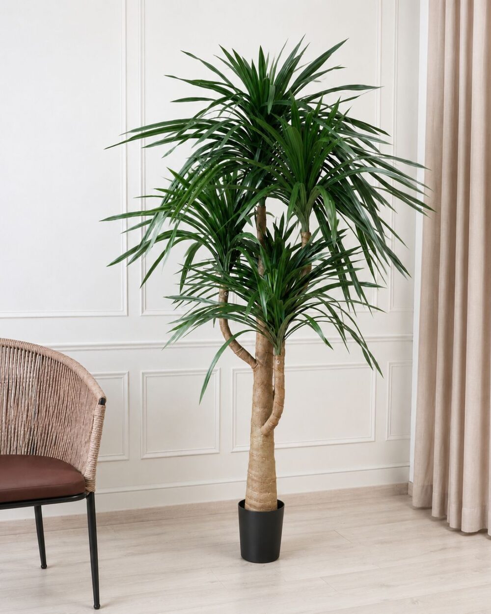 Artificial Real Touch Dracaena Plant with Pot – 220 CM Tall