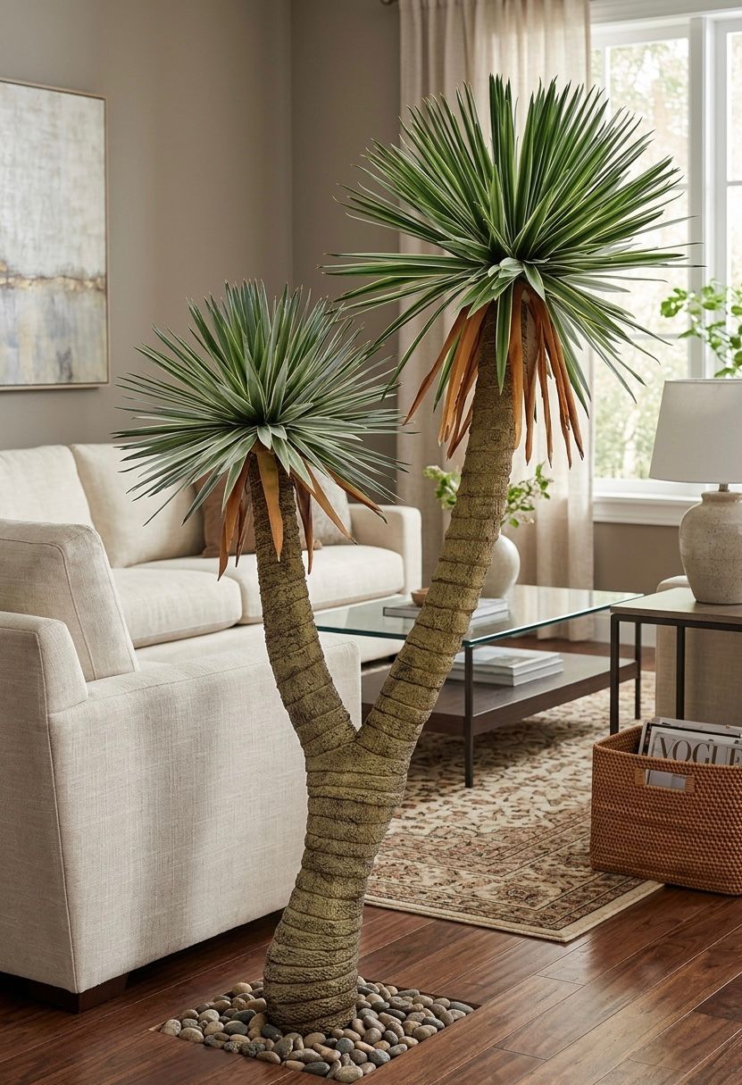 Artificial Soft Touch Sisal Plant with Pot – 205 CM Tall