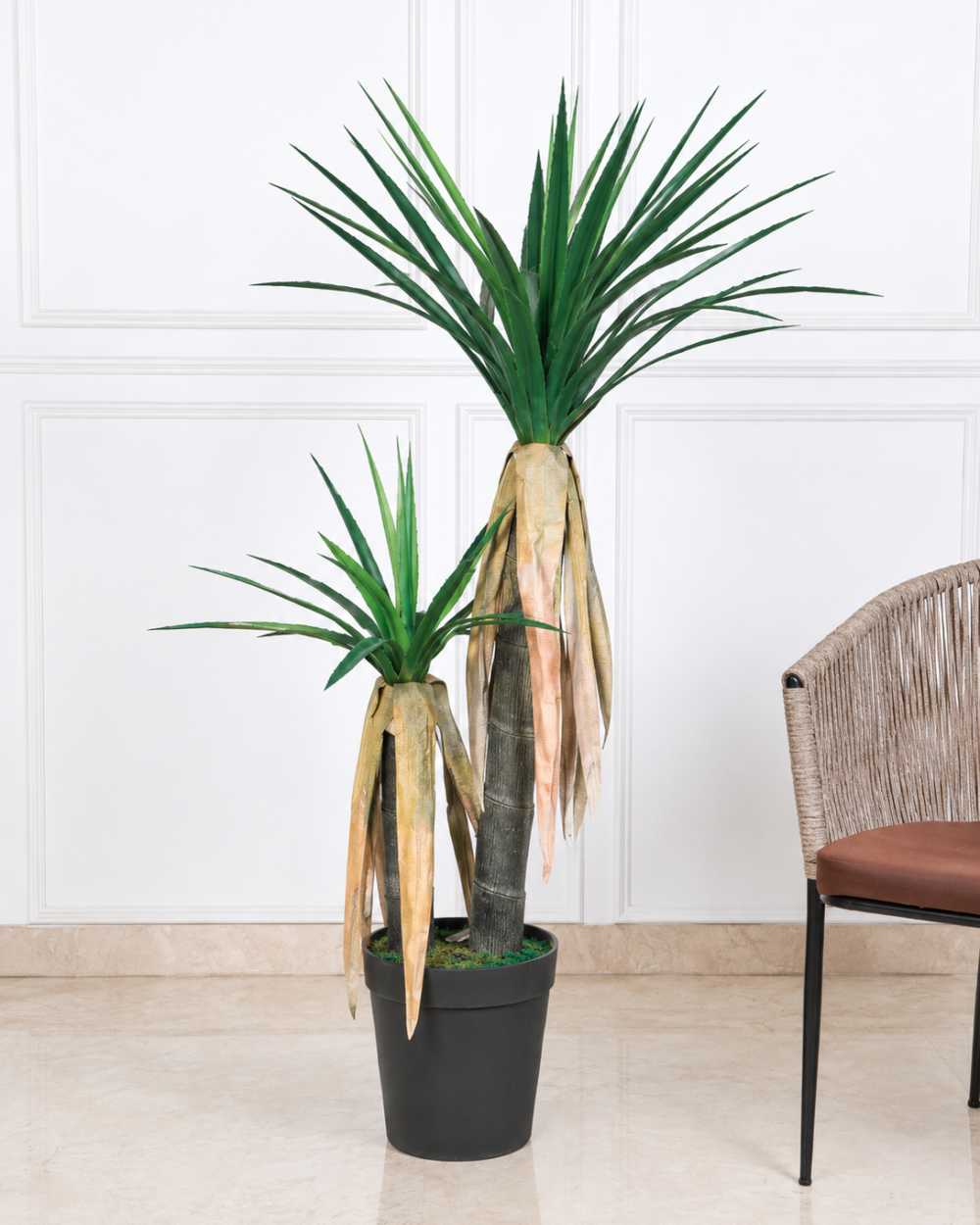 Artificial Soft Touch Aloe Plant with Pot – 4 Feet