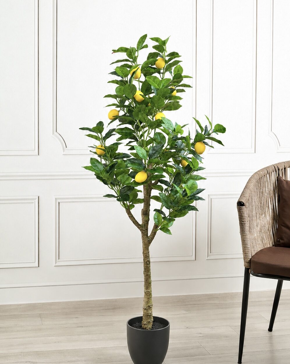 Artificial Real Touch Lemon Plant with Pot – 130 CM Tall