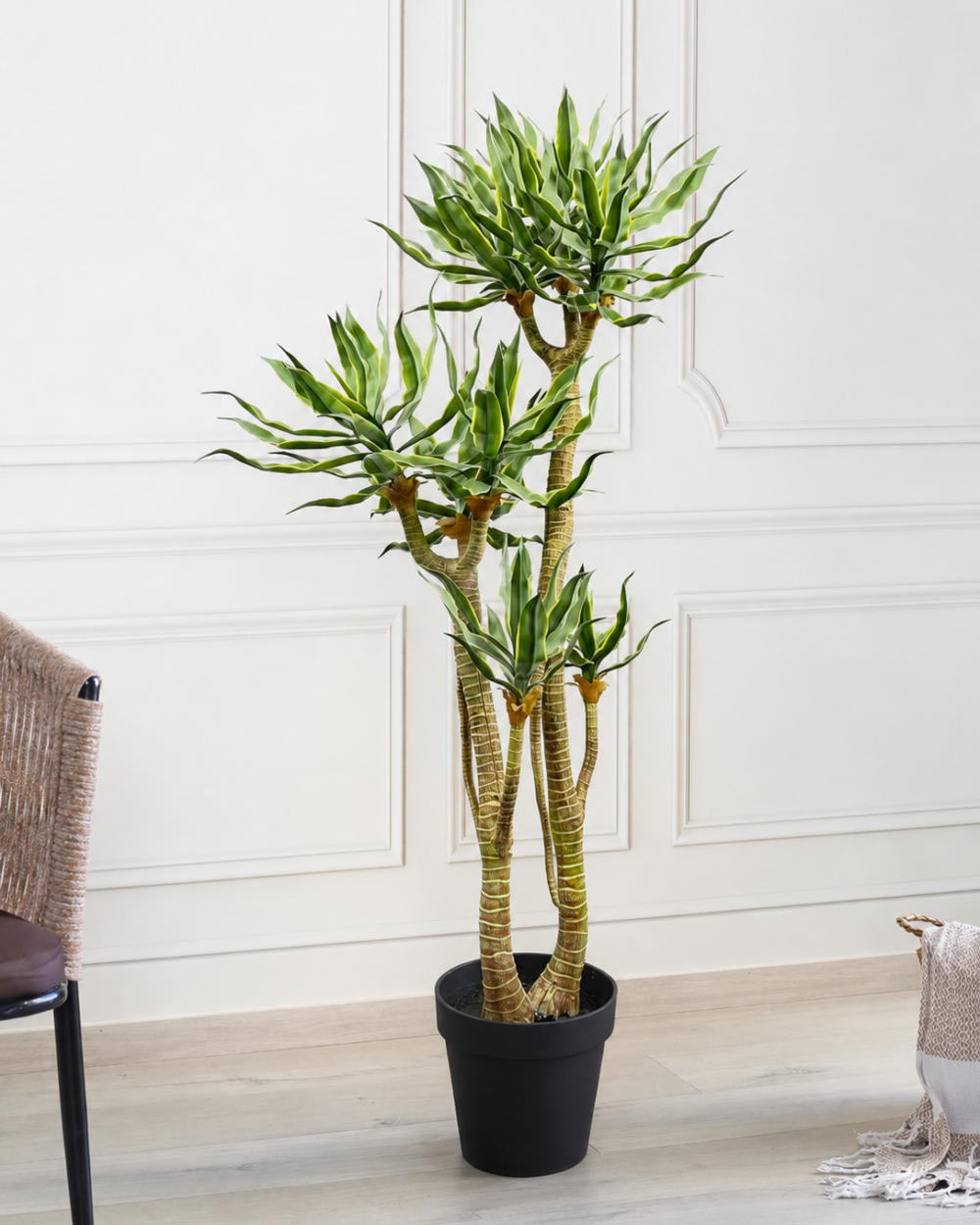 Artificial Soft Touch Decorative Plant with Pot – 130 CM Tall
