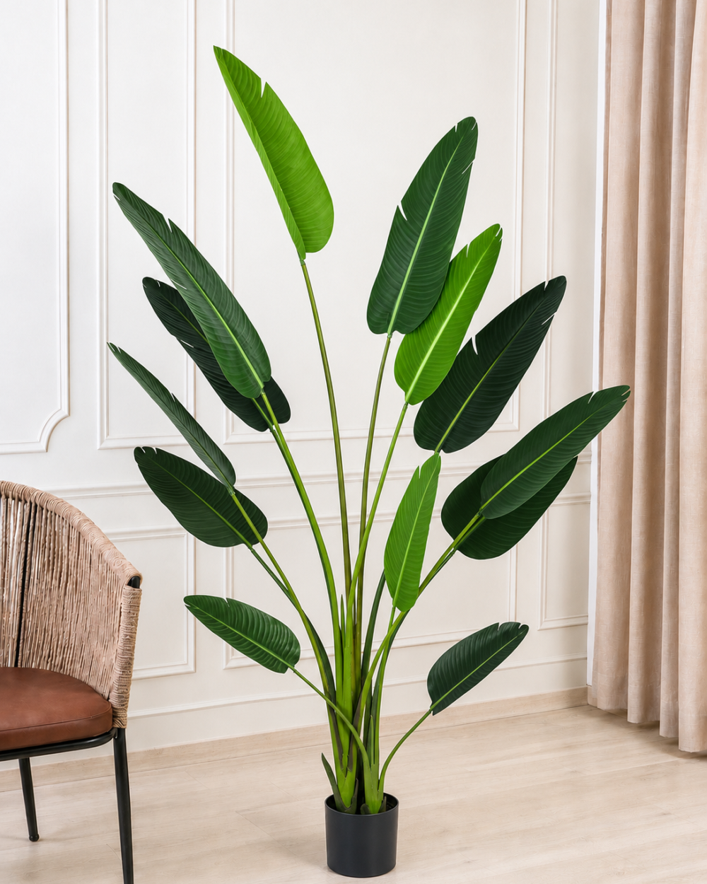 Artificial BOP Plant X13 Leaves with Pot – 6 Feet